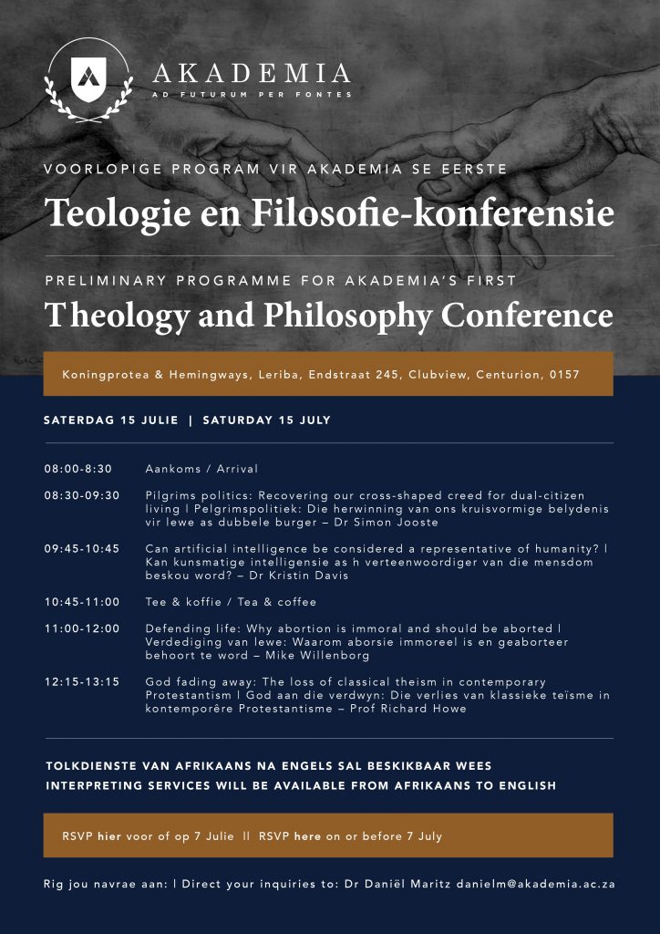Akademia se jaarlikse Teologie en Filosofie-konferensie 2023