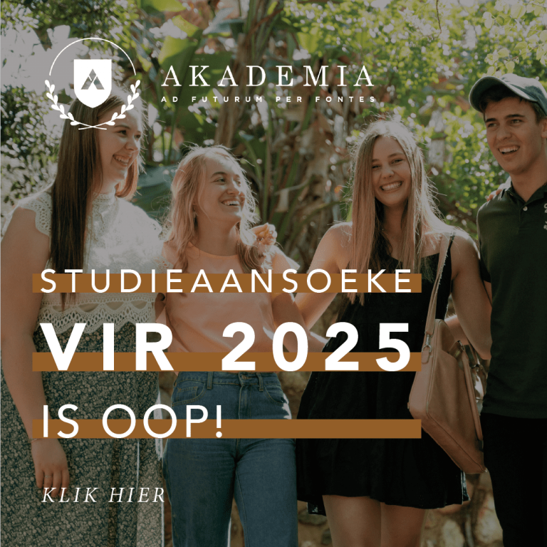 Akademia se studieaansoeke is oop 2024